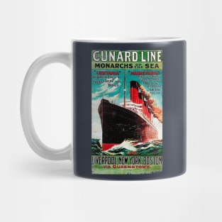 Poster Retro Ship Vintage Cruise Vessel Mug